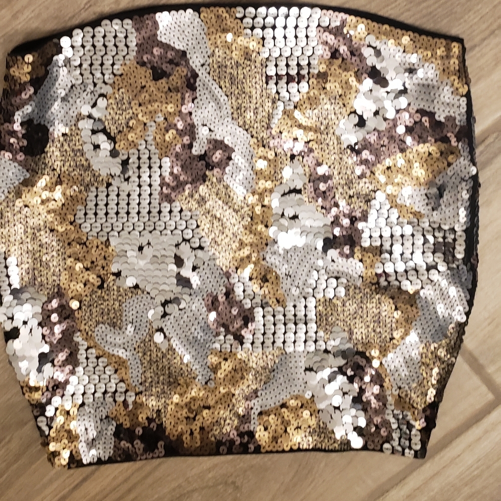 Gold & Silver Mini Skirt - Picture 3 of 8